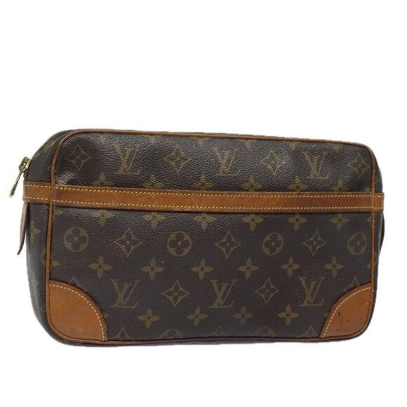 LOUIS VUITTON Monogram Compiegne 28 Clutch Bag - Picture 1 of 16